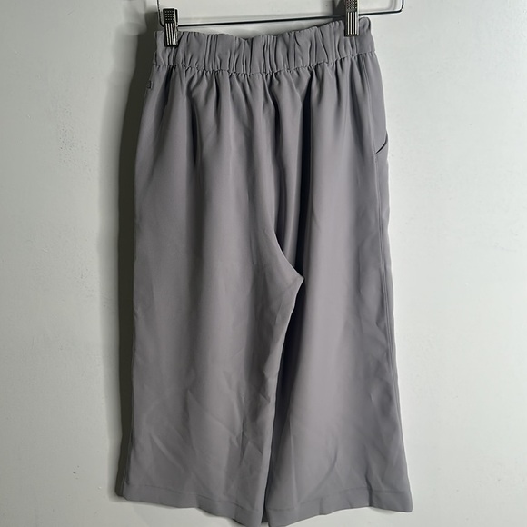 Lululemon gray crop wide leg pants size 4 - Picture 12 of 14